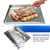 16"×12" Griddle with 2pcs Spatulas for Gas and Charcoal Grills