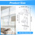 Grevosea 20 Pcs 2 Inch Blind Clips Clear Valance Clips for Blinds Hidden Window Blind Valance Replacement Clips for Wood or Faux Wood Horizontal Blinds