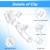 Grevosea 20 Pcs 2 Inch Blind Clips Clear Valance Clips for Blinds Hidden Window Blind Valance Replacement Clips for Wood or Faux Wood Horizontal Blinds