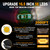 ASPL 16.5 Inch Roof Top Beacon Emergency Strobe Light 56 LED Magnetic Warning Caution lights bar Traffic Hazard Plow Light for Trucks Vehicles Construction Snowplow (Amber/Green)