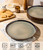 theterra Ceramic Dinner Plates Set of 6, 10.5 Inch Dinnerware Plates