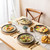 theterra Ceramic Dinner Plates Set of 6, 10.5 Inch Dinnerware Plates