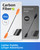 OCEANBROAD Adjustable Carbon Fiber Kayak Paddle 86in/220cm to 94in/240cm Kayaking Oar with Paddle Leash 1 Paddle, Orange