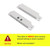10 Sets Pack of Wired Surface Mounted Alarm Magnetic Contacts Door Window Reed Switch Sensor with Double Side Tape