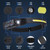 Headlamps Rechargeable 4PCS with Redlight & Motion Sensor & 230° Wide Beam