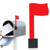 Mailbox Flag Replacement, Self Adhesive Red Mail Box Flag