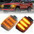 Upgraded Front LED Corner Light for 1984-1989 Toyota 4Runner,1984-1986 Toyota Pickup Truck 2WD/4WD, Amber LED Headlight Side Marker Light Parking Lamp, Replaces# 81620-89143, 81610-89143