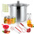 21.5QT Stainless Steel Canning Pot with Rack and Lid