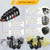 60Pcs Tire Repair Rubber Nails Kit with 4 Sizes, Tire Repair, Vacuum Tire Repair Rubber Nail, Screw in Tire Repair Plugs, Tire Rubber Nails Tool, Rubber Nails Tire Repair for Car, Motorcycle, Truck