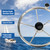 Amarine Made 5-Spoke 13-1/2 Inch Destroyer Style Stainless Boat Steering Wheel with M Size Knob - 9310SRF1