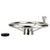 Amarine Made 5-Spoke 13-1/2 Inch Destroyer Style Stainless Boat Steering Wheel with M Size Knob - 9310SRF1