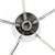 Amarine Made 5-Spoke 13-1/2 Inch Destroyer Style Stainless Boat Steering Wheel with M Size Knob - 9310SRF1