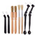 DXary 8 Pieces Coffee Brush Set Professional Espresso Brush Kit Include Wooden Coffee Grinder Machine Cleaning Brush and Nylon Espresso Brush for Coffee Machine Group Head (8)