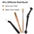 DXary 8 Pieces Coffee Brush Set Professional Espresso Brush Kit Include Wooden Coffee Grinder Machine Cleaning Brush and Nylon Espresso Brush for Coffee Machine Group Head (8)