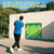 2-in-1 Golf Chipping Game Set, 70"x70" Backyard Golf Game, Outdoor Golf Games | Portable Battle Golf Set Includes 2 Adjustable Golf Clubs for Indoor, Outdoor Lawn Games for Adults and Beginners