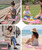 HOMEHIVE Foldable Seat Pad, Lightweight Portable Sitting Mat, Thin Water-Resistant Ground Cover, Compact Pocket Size with Carabiner for Festival, Travel & Public Seating