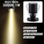 DEDC 6pcs Mini LED Spot Lights, 1W 5V 3000K Under Cabinet Lights, Mini Spotlights for Displays with Dimmer (Warm White-Pushbutton Switches-USB Plug)