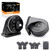 FARBIN Car Horn Compatible with Hyundai/Kia. 12V Waterproof Auto Horn Loud High/Low Tone Electric Snail Horns with Protective Grill (black horn with plug for Hyundai)