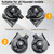 FARBIN Car Horn Compatible with Hyundai/Kia. 12V Waterproof Auto Horn Loud High/Low Tone Electric Snail Horns with Protective Grill (black horn with plug for Hyundai)