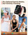 DEKELIFE Fitness Watches for Women, Fitness Tracker with Heart Rate/SpO2 Monitor, Smart Watches for Women with Sleep/Step Tracker (Black-Gold)