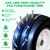 13x6.50-6 Flat Free Lawn Mower Tire Wheels; 2 Packs Smooth Tread Puncture-proof Tires, Replacement 3/4" & 4 Pcs 5/8" Bearing, 3”-7” Adjustable Centered Hub for Zero Turn Mowers 、Garden Tractors Carts