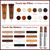 DEWEL Wood Furniture Repair Kit, Wood Floor Scratch Repair Kit, Upgrade 12 Colors Furniture Touch Up Markers and Fillers for Stains, Scratches, Floors, Tables, Bedposts