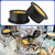 6 Pack Air Compressor Replacement Filter Elements, Intake Paper Filter Silencer Muffler for 1/2", 1/4", 3/8" Air Compressors, Generators, Blowers & Exhaust Ports