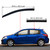 Lightronic Extra Durable Outside-Mount Auto Vent Window Visor, Fits 2007-2012 Nissan Versa Hatchback, 2007-2011 Nissan Versa Sedan, UV Protection Rain Guard, Original Wind Deflector, Smoke, 4-Pcs