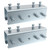 Skelang 2 Pcs Strut Channel Connector, U-Shaped Channel Bracket, 3 mm Thick Splice Extend Joiner, Accurate Positioning Mounting for 1-5/8" U Strut Channel