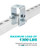 Upgrade 1-5/8" Channel Trolley Track Hanger Bracket, 4 Pack