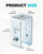 Upgrade 1-5/8" Channel Trolley Track Hanger Bracket, 4 Pack