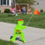 Step2 Kid Alert Street Safety Sign, Kids at Play Signage for Neighborhood Safety, 32-Inch Tall Reflective Caution Sign with Warning Flag