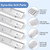 Criditpid Grill Replacement Parts for Dyna Glo 5 Burner DGH474CRP, DGH485CRP, DGH483CRP, 4 Burner DGH450CRP, 24"-30" Adjustable Grease Tray Drip Pan and Grill Heat Plats Kit for Dyna-glo Grill Parts