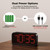 Acedeck Battery Operated Alarm Clock for Bedroom Travel with Large Numbers
