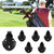 Number-one Golf Club Head Covers for Fairway Woods Driver Hybrids, 3Pcs Long Neck Mesh Golf Club Headcovers Set with Interchangeable No. Tags 3 4 5 6 7 X
