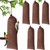 Weewooday 6 Pieces Finch Sock Feeder Thistle Seed 4.7 X 11 in,Brown