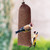 Weewooday 6 Pieces Finch Sock Feeder Thistle Seed 4.7 X 11 in,Brown