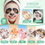 Animal Face Masks Skincare, 14 Sheets Hydrating Skin Care Face Masks for Women, Bulk Spa Facial Masks Set for Night Sleepover Party, Christmas Birthday Gifts