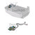 Deal4GO Front Power Button Switch Cable 29F15 029F15 Replacement for Dell Alienware Aurora R8 R7 R6 R5 MT Tower Desktop