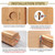 4Pcs Newel Post Fastener Kit, Newel Post Mounting Kit, Column Handrail to Pole Fastener with Screws, Handrail to Post Fastener Hidden Hardware for Stairs, Wood