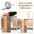 4Pcs Newel Post Fastener Kit, Newel Post Mounting Kit, Column Handrail to Pole Fastener with Screws, Handrail to Post Fastener Hidden Hardware for Stairs, Wood
