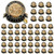 50 PCS US Veterans Day Eagle Lapel Pins - American Flag Pin Veterans Day & Memorial Day Gifts for Men and Women