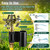 T Post Impact Sprinkler, Zinc Alloy 360°Garden Sprinkler Fit T U Round Post