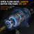 12V External Inline Fuel Transfer Pump Set, Electric Fuel Pump 100GPH High Flow, Portable Gasoline Transfer Pump Universal for Vehicles, Boats, RVs, Equipment, Gasoline, Diesel (12V-Set)