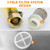 12V External Inline Fuel Transfer Pump Set, Electric Fuel Pump 100GPH High Flow, Portable Gasoline Transfer Pump Universal for Vehicles, Boats, RVs, Equipment, Gasoline, Diesel (12V-Set)