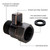 BRIGHT SHOWERS Water Flow Control Valve, Brass Shower Head Water Valve with Handle Lever, Flow Regulator Water-Saver Volume, Oil-Rubbed Bronze