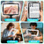 Large 10X Magnifying Glass with Light, Hands Free Magnifying Glass for Reading, Full Book Page Magnifier with 50 LED Lights, Flexible Gooseneck Magnifiers for Seniors Low Vision, Black 10.6 x 7.8in