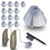 GN Resound Hearing aid Domes Sure Fit Tulip Domes Gray Split Ear Rub Piece Hearing Aid Standard Receiver,Compatible with Resound, Jabra, Phonak & More (Grey, 14 pcs)