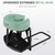 Massage Headrest for Bed with Arm Rest, Adjustable Massage Face Cradle Head Holder, Portable Bedside Home Massage Kit with Face Pillow, Fits 18" Mattress, for Home Post Eye Surgey Recovery, Green