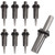 ABuff 3/4 Inch Heavy Duty Wedge and Feather Shims, 8 Pack Plug Shim and Wedge Concrete Rock Stone Splitter Hand Tools